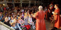 2015-05-31 XXI Jaworskie Koncerty Pokoju. Przedstawienie teatralno-muzyczne dla dzieci: Teatr dla dzieci Na Wagance w Warszawie. Koncerty wspóorganizowane przez PWSZ im. Witelonaw Legnicy.