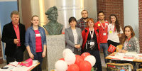 2017-04-05 Fundacja DKMS, Rada Uczelniana Samorzdu Studenckiego i Koo Naukowe Modych Medyków Pastwowej Wyszej Szkoy Zawodowej im. Witelona w Legnicy zorganizoway rejestracj potencjalnych dawców komórek macierzystych.