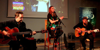 2016-11-29 Mikromusic  Acoustic Trio. Koncert w ramach cyklu Witelon Music Night. Trio tworz Natalia Grosiak, Dawid Korbaczyski oraz Robert Szydo.Fot. Zbigniew Gol, PWSZ Legnica 