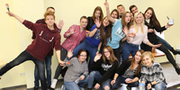 2016-10-19  Kreatywnie o plastyce… na  zajciach Licealistów z Akademickiego Liceum Ogólnoksztaccego w Legnicy. Fot. Z. Gol