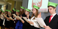 2016-10-21 Immatrykulacja uczniów klasy pierwszej Akademickiego Liceum Ogólnoksztaccego w Legnicy.