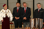 Doctor honoris causa-honoris gratia prof. dr hab. in. Ryszard K. Pisarski Zasuonym dla PWSZ AS w Wabrzychu, fot. Z. Gol PWSZ Legnica