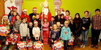 2014-12-05 Fina studenckiej akcji mikoajkowej. Wizyta w wietlicy rodowiskowej 