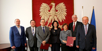 2015-05-04 Ministerstwo Gospodarki - podpisanie Listu Intencyjnego pomidzy Instytutem Mechanizacji Budownictwa i Górnictwa Skalnego a Pastwow Wysz Szko Zawodow im. Witelona w Legnicy.