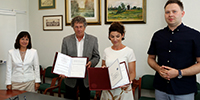 2017-08-08 Podpisanie Porozumienia o Wspópracy pomidzy Pastwow Wysz Szko Zawodow im. Witelona w Legnicy a Powiatowym Orodkiem Rozwoju Edukacji w Jaworze.
