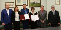 2015-03-31 Porozumienie o wspópracy pomidzy Pastwow Wysz Szko Zawodow im. Witelona w Legnicy a Starostwem Powiatowym w Legnicy. 