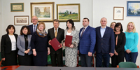 Podpisanie Umowy o wspópracy pomidzy Pastwow Wysz Szko Zawodow im. Witelona w Legnicy, reprezentowan przez JM Rektora, prof. dr. hab. In. Ryszarda K. Pisarskiego i Pastwowym Uniwersytetem Pedagogicznym im. Iwana Franki w Drohobyczu, reprezentowanym przez JM Rektora, prof. dr hab. Nadij Skotn.