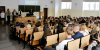 2016-09-30 Pierwsze zajcia studentów Wydziau Nauk Technicznych i Ekonomicznych, Erasmus+ i Wydziau Nauk Spoecznych i Humanistycznych PWSZ im. Witelona w Legnicy. Fot. Z. Gol