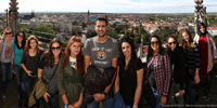 2018-09-26 Studenci z midzynarodowej wymiany ERASMUS po zapoznaniu sie z uczelni, zwiedzali Legnic.PWSZ Legnica, fot_Z_Gol